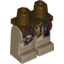 Набор LEGO Legs and Dark Brown Hips with Pouch and Sash and Dirt on Knees Print, Dark Tan