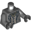 Набор LEGO Torso Jacket and Striped Shirt with Dark Tan Bandana Print / Dark Bluish Gray Arms / Black Hands, Темный сине-серый