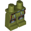Набор LEGO Legs and Hips with SW Armor with Silver and Brown Markings Print, Оливковый