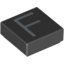 Набор LEGO Tile 1 x 1 with letter Capital F Print, Черный