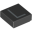 Набор LEGO Tile 1 x 1 with letter Capital L Print, Черный