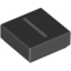 Набор LEGO Tile 1 x 1 with letter Capital I Print, Черный