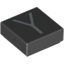 Набор LEGO Tile 1 x 1 with letter Capital Y Print, Черный