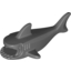 Набор LEGO Shark Body with Three Gill Slits, Темный сине-серый