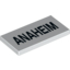 Набор LEGO Tile 2 x 4 with 'Anaheim' Print, Белый