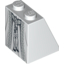 Набор LEGO Slope 65В° 2 x 2 x 2 with Bottom Tube with Robe with Ornate Silver Fabric, Belt and Tassels Print [10237], Белый