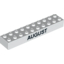 Набор LEGO Brick 2 x 10 with Black 'JULY' and 'AUGUST' Print on opposite sides, Белый