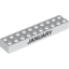 Набор LEGO Brick 2 x 10 with Black 'JANUARY' and 'FEBRUARY' Print on opposite sides, Белый
