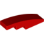 Набор LEGO Slope Curved 4 x 1 No Studs [Stud Holder with Symmetric Ridges], Красный