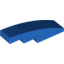 Набор LEGO Slope Curved 4 x 1 No Studs [Stud Holder with Symmetric Ridges], Голубой