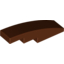 Набор LEGO Slope Curved 4 x 1 No Studs [Stud Holder with Symmetric Ridges], Красно-коричневый