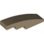 Набор LEGO Slope Curved 4 x 1 No Studs [Stud Holder with Symmetric Ridges], Dark Tan