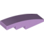 Набор LEGO Slope Curved 4 x 1 No Studs [Stud Holder with Symmetric Ridges], Lavender