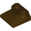 Набор LEGO Brick Curved 2 x 2 x 2/3 Two Studs, Curved Slope End, Темно-коричневый