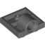Набор LEGO Plate Special 2 x  2 with Hole and Complete Underside Rib, Темный сине-серый