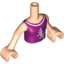 Набор LEGO Torso Friends with Magenta Top with Butterfly Print / Light Flesh Arms and Hands, Light Flesh