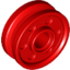 Набор LEGO Wheel 18 x 8 with Fake Bolts and Deep Spokes with Inner Ring, Красный