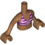 Набор LEGO Torso Friends with Magenta and White Striped Bikini Top Print, Medium Dark Flesh