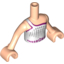 Набор LEGO Torso Friends - Sleeveless Top with White and Magenta Print, Light Flesh Arms and Hands, Light Flesh