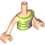 Набор LEGO Torso Friends Medium Green and White Striped Top with Magenta Dolphin and Starfish Print, Light Flesh Arms with Hands , Light Flesh