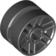 Набор LEGO Wheel 14mm D. x 9.9mm with Centre Groove, Fake Bolts and 6 Spokes, Черный