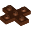 Набор LEGO Plate 3 x 3 Cross, Красно-коричневый