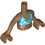 Набор LEGO Torso Friends Dark Azure Bikini Top Print, Medium Dark Flesh Arms with Hands, Medium Dark Flesh