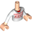 Набор LEGO Torso Friends White Sweater with Red Reindeer Print, Light Flesh Arms with Hands with White Sleeves Print, Light Flesh