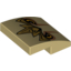 Набор LEGO Slope Curved 2 x 2 x 2/3 with Lion Legend Beast Eyes and Crest Print, Tan