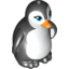 Набор LEGO Friends Penguin with Blue Eyes, Orange Beak and Black Feathers Print, Черный