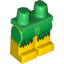 Набор LEGO Legs and Green Hips with Grass Skirt Print, Желтый