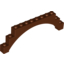 Набор LEGO Arch 1 x 12 x 3 Raised Arch, Красно-коричневый