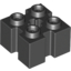 Набор LEGO Brick Special 2 x 2 with Grooves and Axle Hole, Черный