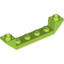Набор LEGO Slope Inverted 45В° 6 x 1 Double with 1 x 4 Cutout, Лайм
