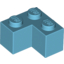 Набор LEGO Brick 2 x 2 Corner, Medium Azure