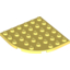 Набор LEGO Plate Round Corner 6 x 6, Bright Light Yellow