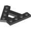 Набор LEGO Plate Special 4 Stud 45В° Angle Plate, Черный