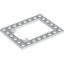Набор LEGO Plate Special 6 x 8 Trap Door Frame Horizontal [Long Pin Holders], Белый