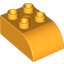 Набор LEGO Brick 2 x 3 with Curved Top, Bright Light Orange