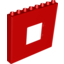 Набор LEGO Duplo Building Wall 1 x 8 x 6 with Window Opening, Красный