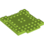 Набор LEGO Brick Modified 8 x 8 with 1 x 4 Indentations and 1 x 4 Plate, Лайм