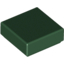Набор LEGO Tile 1 x 1 with Groove, Темно-зеленый