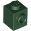 Набор LEGO Brick Special 1 x 1 with Stud on 1 Side, Темно-зеленый