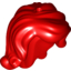 Набор LEGO Minifig Hair Female Long Wavy, Right Side Part, with Short Sides, Hole on Top (Ariel), Красный