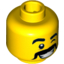 Набор LEGO Minifig Head Brown Eyebrows &amp, Желтый