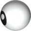 Набор LEGO Technic Ball Joint with Black Eye Print [Mixels], Белый