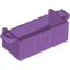 Набор LEGO Treasure Chest Bottom with Rear Slots, Medium Lavender
