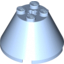 Набор LEGO Cone 4 x 4 x 2 [Axle Hole], Bright Light Blue