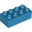 Набор LEGO Brick 2 x 4, Dark Azure