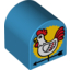 Набор LEGO Duplo Brick 2 x 2 x 2 Curved Top with Rooster Weather Vane Print, Dark Azure
